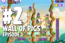 Angry Birds Stella Wall Of Pigs #2 Episode 1 Walkthrough