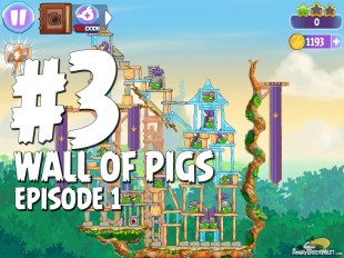 Angry Birds Stella Wall Of Pigs #3 Episode 1 Walkthrough