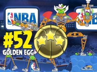 Angry Birds Seasons Ham Dunk Golden Egg #52 Walkthrough