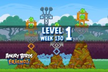 Angry Birds Friends Tournament Level 1 Week 130 Walkthrough | November 10th 2014