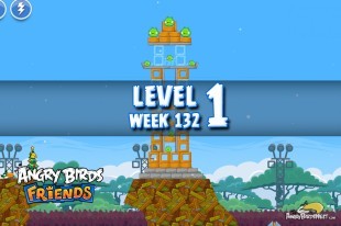 Angry Birds Friends Tournament Level 1 Week 132 Walkthrough | November 24th 2014