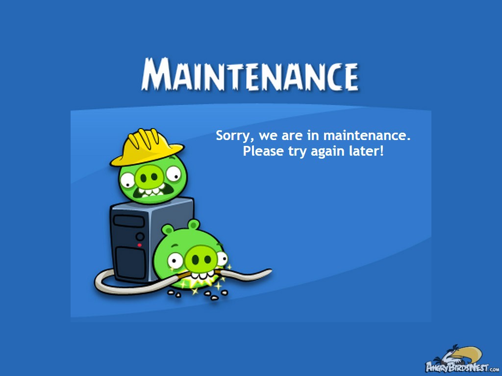 Angry Birds Friends Maintenance Featured Image