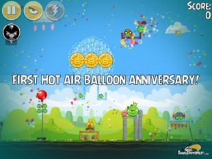 Angry Birds Seasons The Pig Days Level 2-8 Walkthrough | Hot Air Balloon