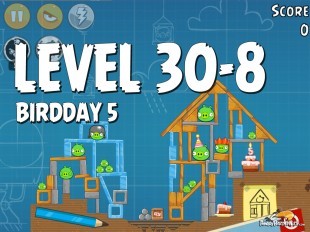 Angry Birds BirdDay 5 Level 30-8 Walkthrough