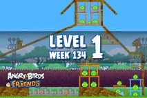 Angry Birds Friends Tournament Level 1 Week 134 Walkthrough | December 8th 2014