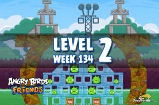 Angry Birds Friends Tournament Level 2 Week 134 Walkthrough | December 8th 2014