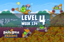 Angry Birds Friends Tournament Level 4 Week 134 Walkthrough | December 8th 2014