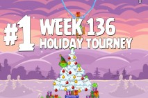 Angry Birds Friends Holiday Tournament Level 1 Week 136 Walkthrough | Dec 22nd 2014