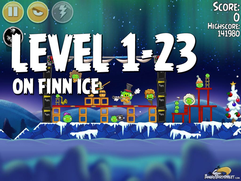 Angry Birds Seasons On Finn Ice 1-23