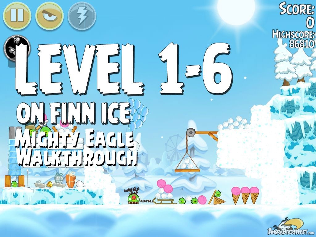 Angry Birds Seasons On Finn Ice 1-6 - Mighty Eagle