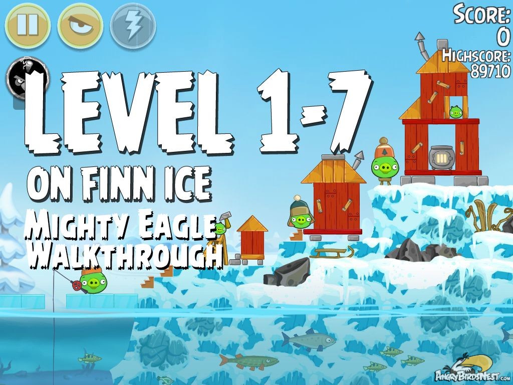Angry Birds Seasons On Finn Ice 1-7 - Mighty Eagle