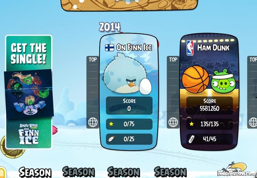 Angry Birds Seasons On Finn Ice Out Now Featured Image
