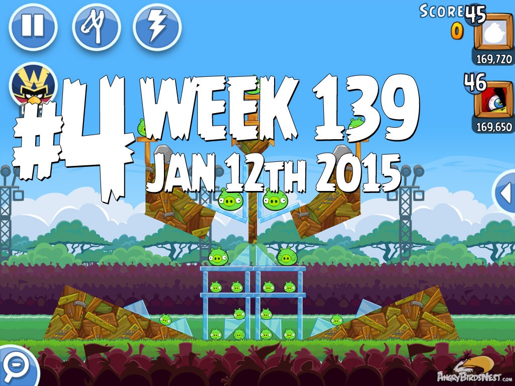 Angry Birds Friends Level 4 Week 139 Labeled