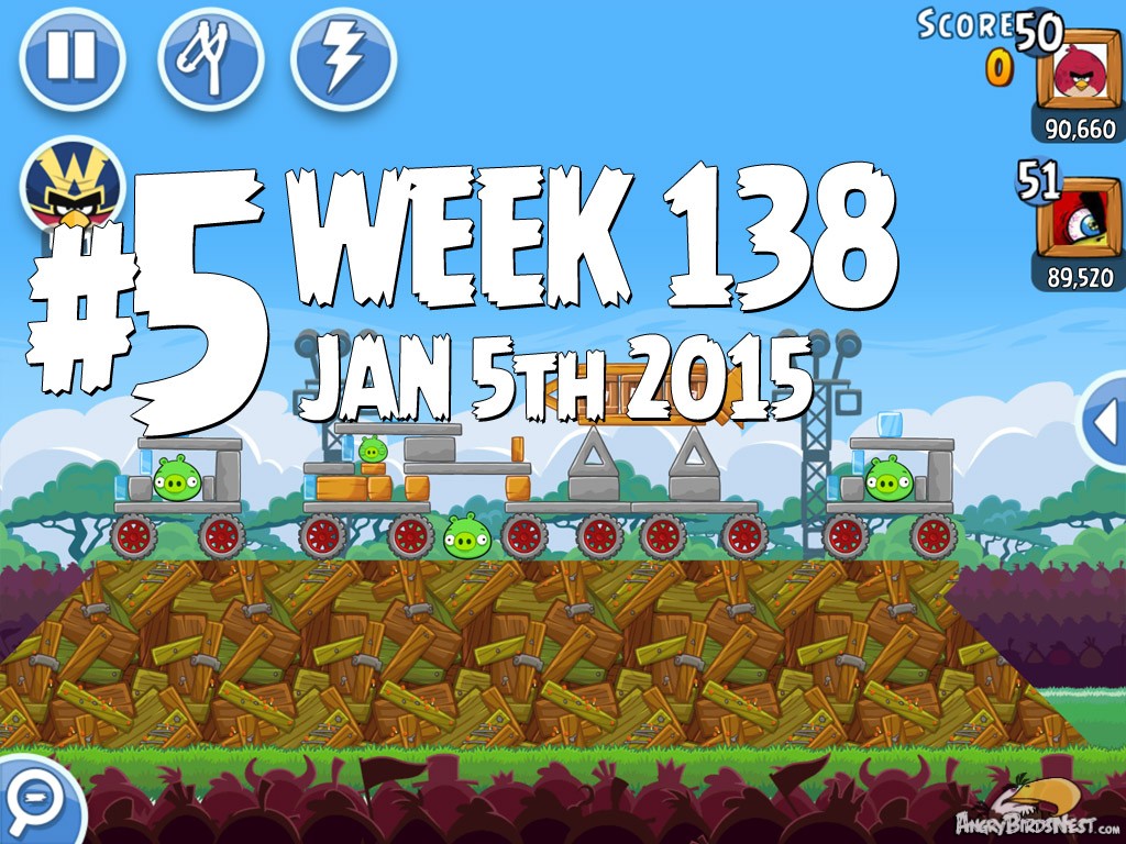 Angry Birds Friends Level 5 Week 138 Labeled