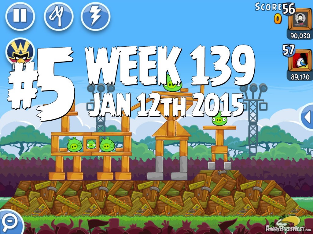 Angry Birds Friends Level 5 Week 139 Labeled