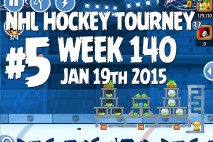 Angry Birds Friends NHL All Star Tournament Level 5 Week 140 Walkthrough | Jan 19th 2015