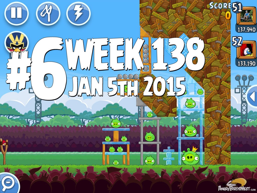Angry Birds Friends Level 6 Week 138 Labeled