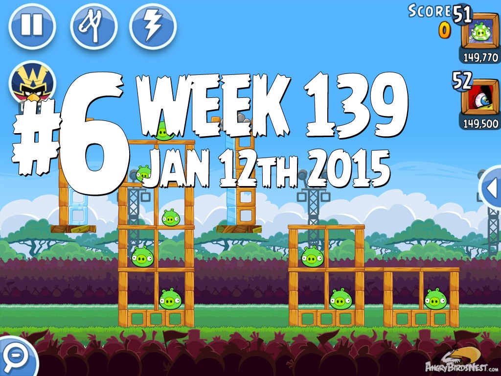 Angry Birds Friends Level 6 Week 139 Labeled