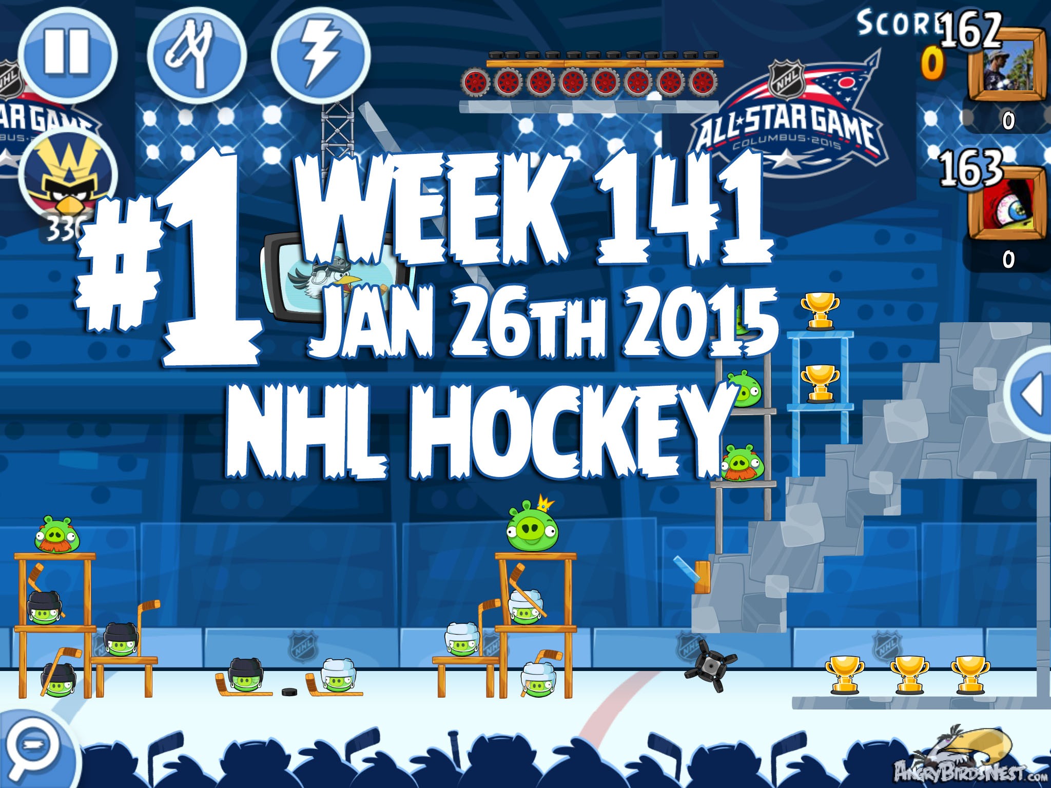 Angry Birds Friends NHL Tournament 141 Level 1