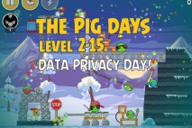 Angry Birds Seasons The Pig Days Level 2-15 Walkthrough | Data Privacy Day!