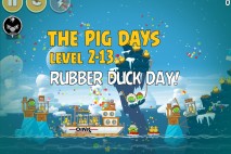 Angry Birds Seasons The Pig Days Level 2-13 Walkthrough | Rubber Duck Day!