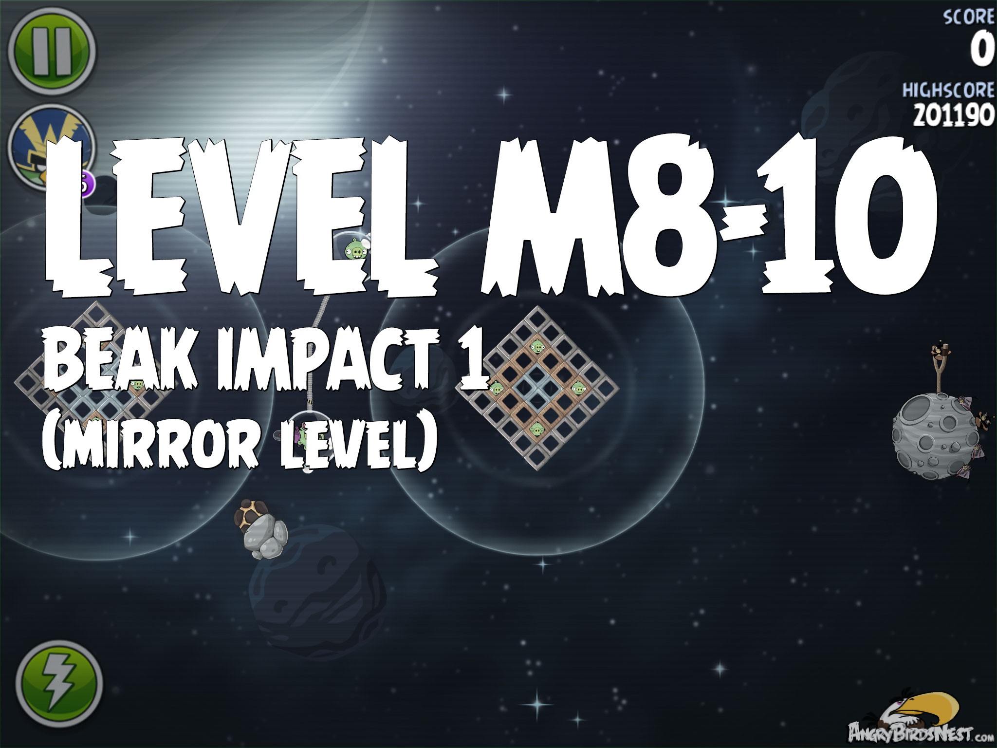 Angry Birds Space Beak Impact 1 Level M8-10