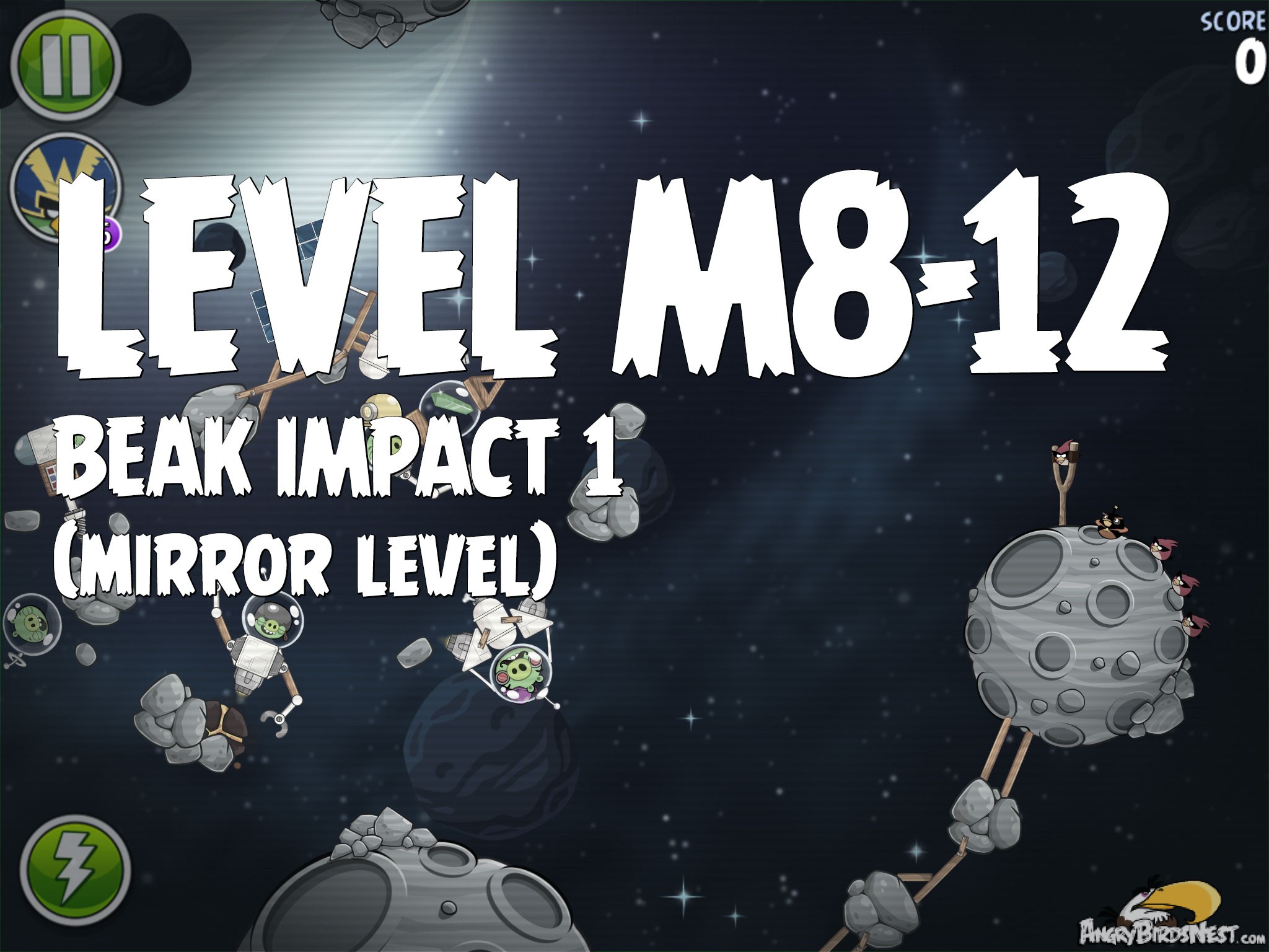 Angry Birds Space Beak Impact 1 Level M8-12