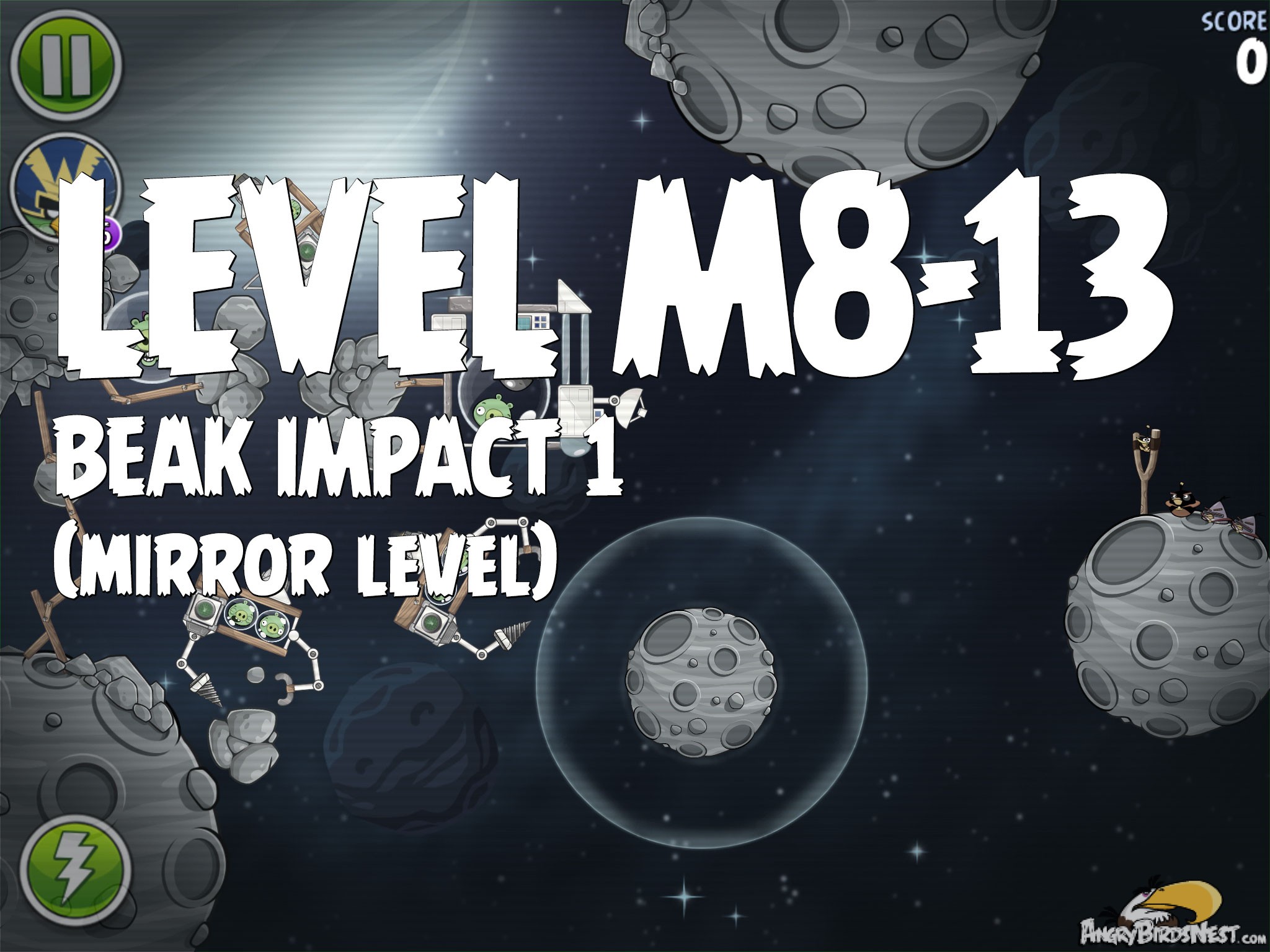 Angry Birds Space Beak Impact 1 Level M8-13
