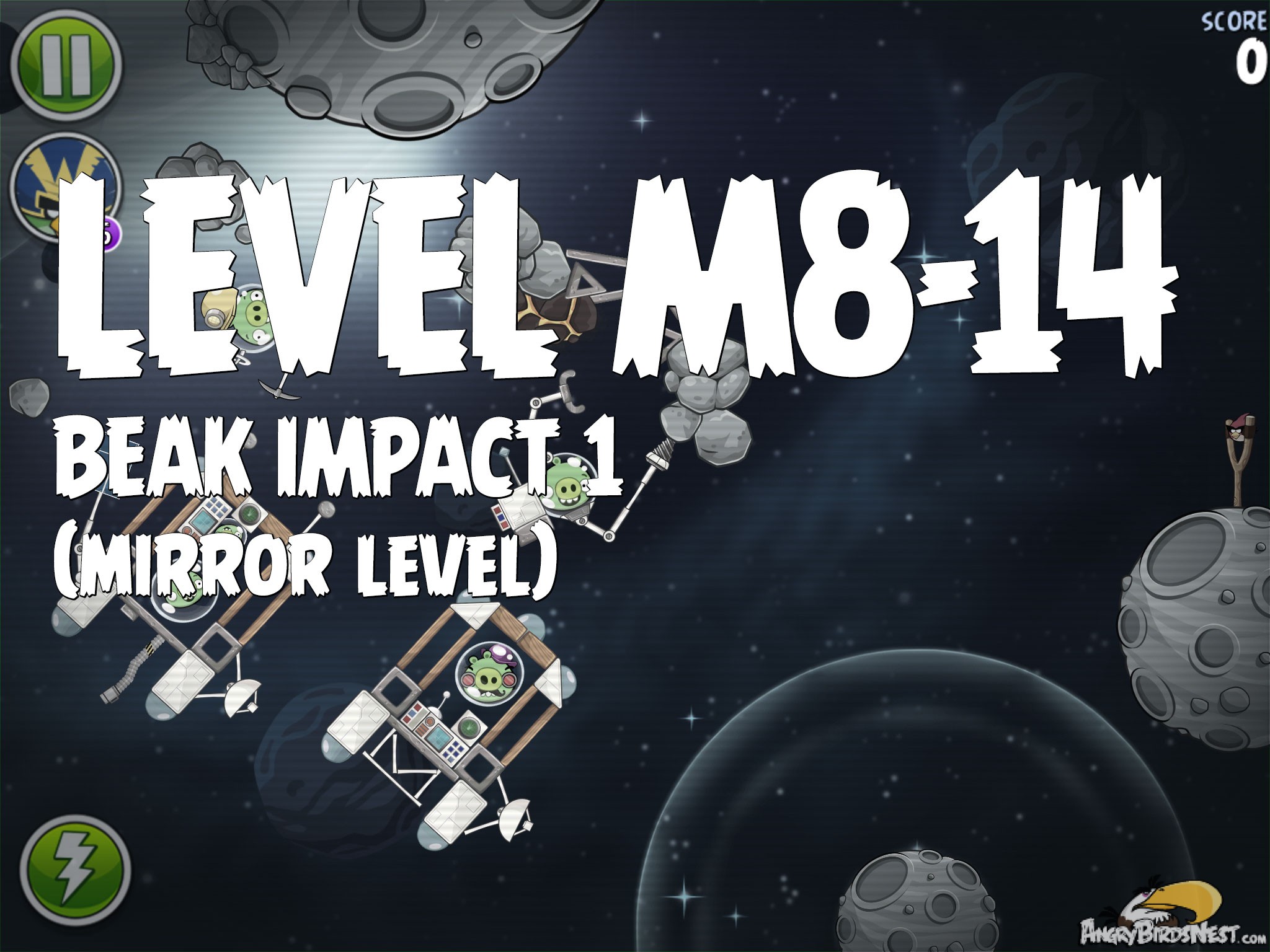 Angry Birds Space Beak Impact 1 Level M8-14