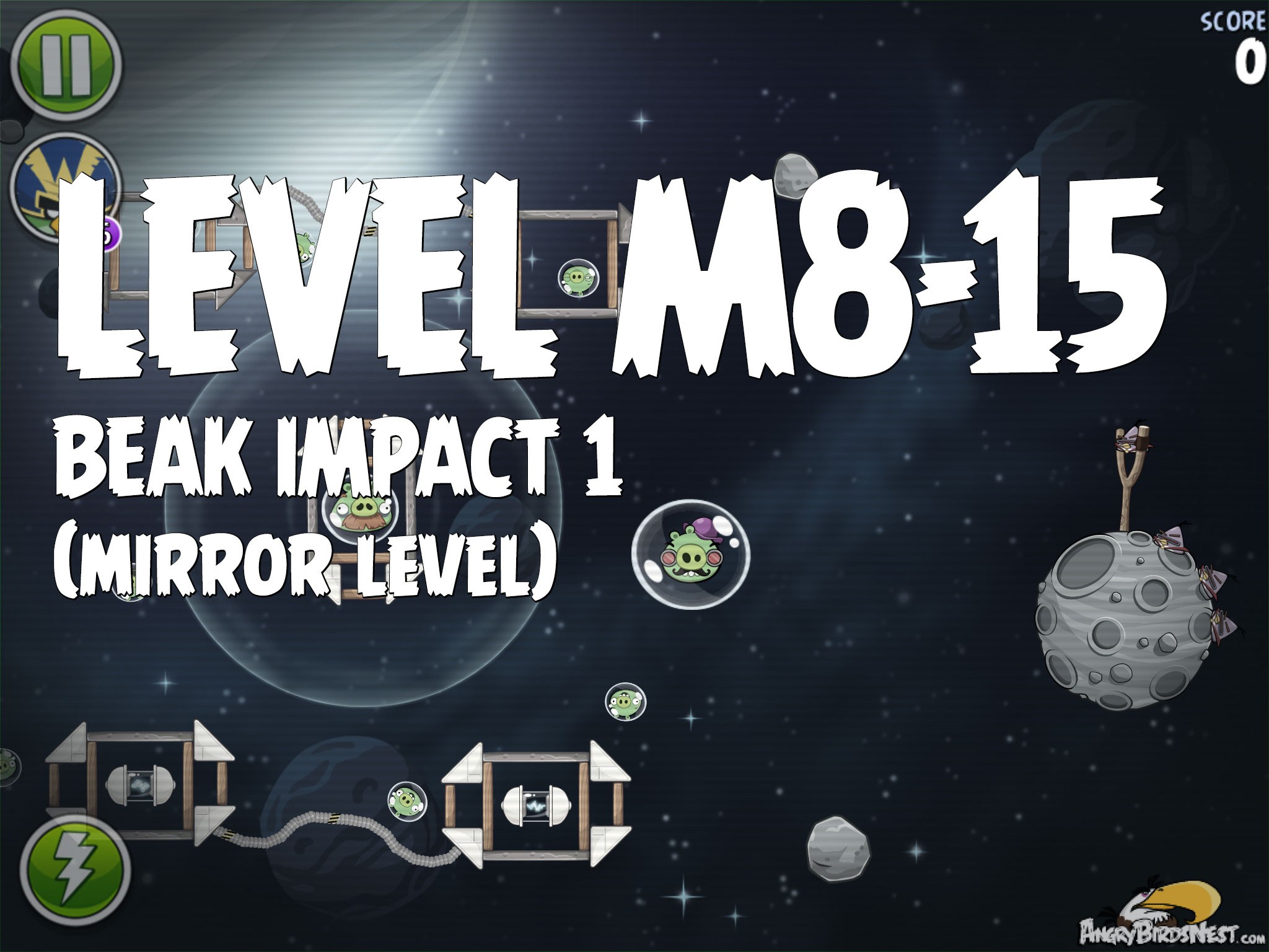 Angry Birds Space Beak Impact 1 Level M8-15