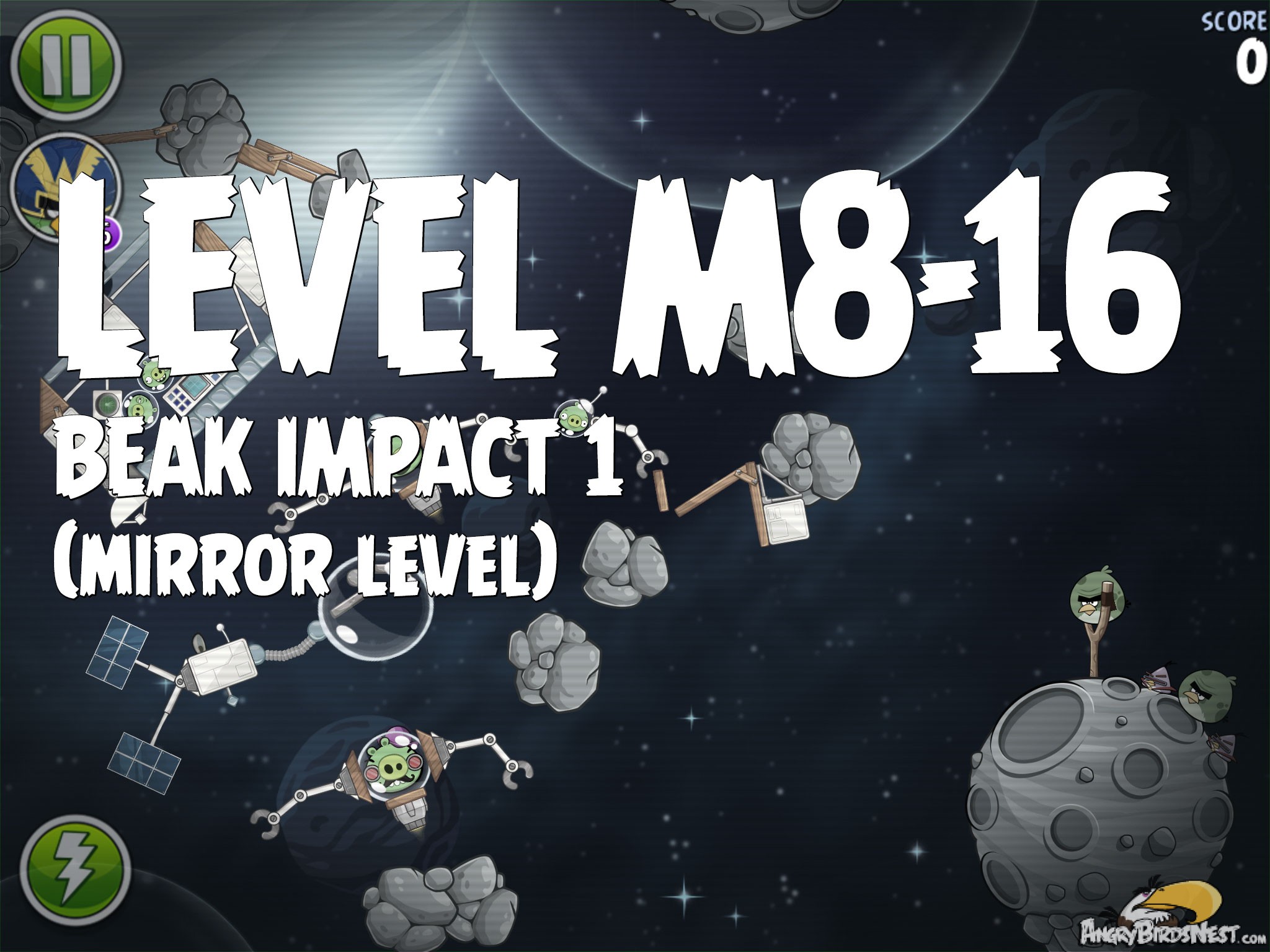 Angry Birds Space Beak Impact 1 Level M8-16