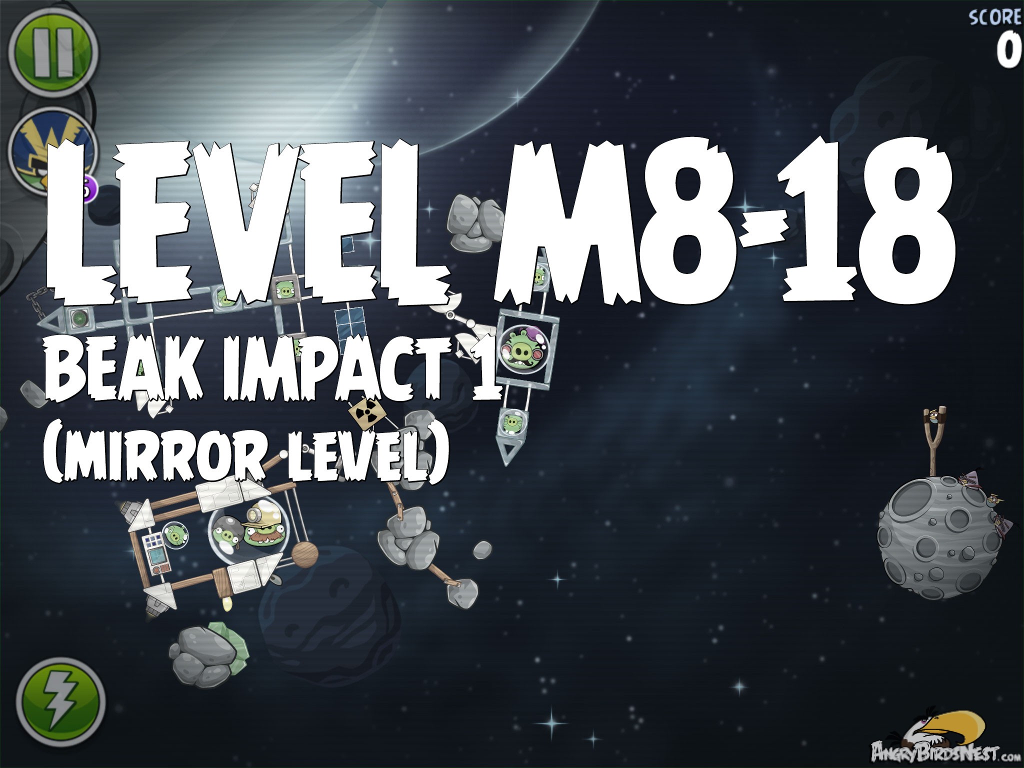 Angry Birds Space Beak Impact 1 Level M8-18