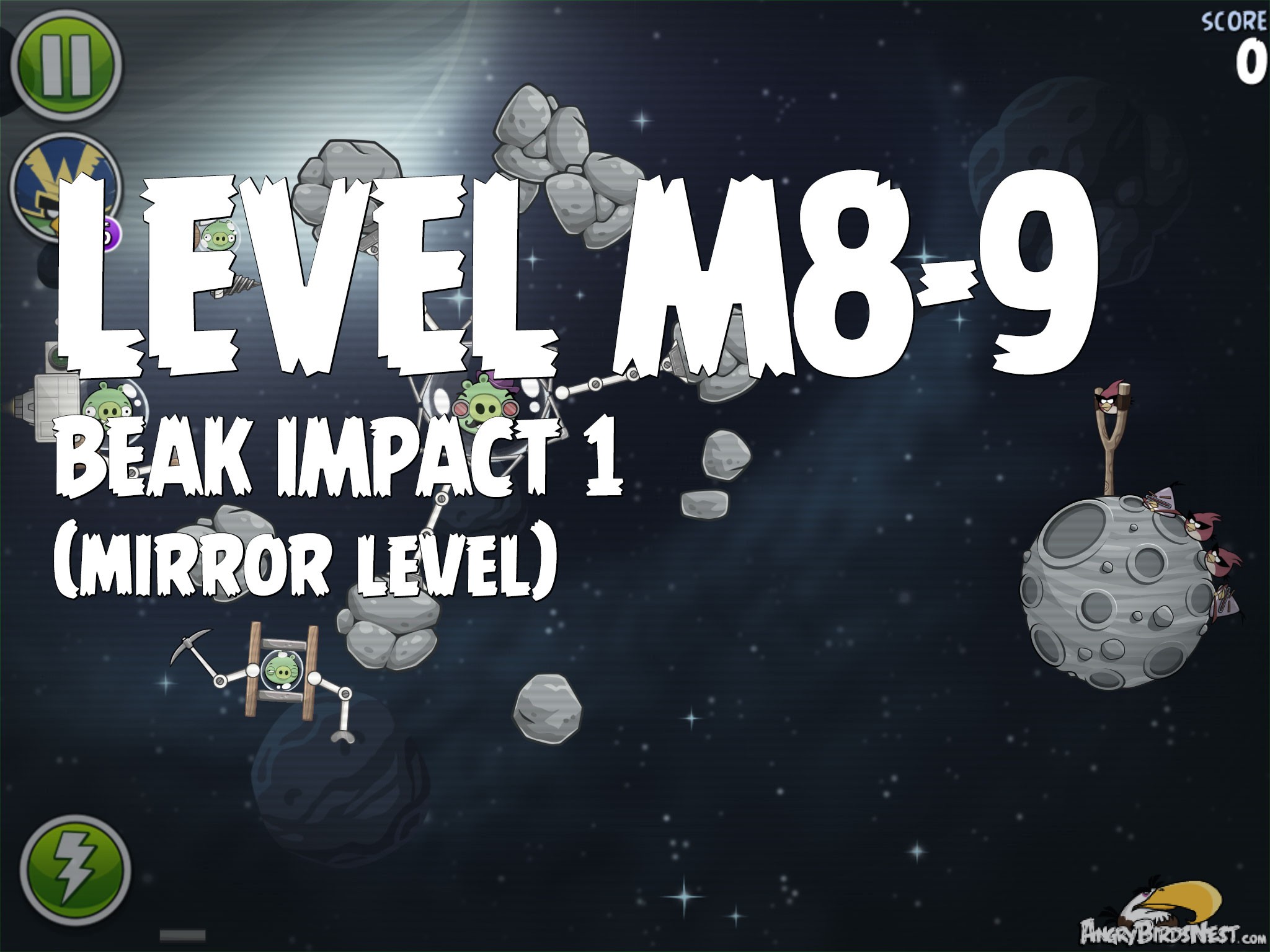Angry Birds Space Beak Impact 1 Level M8-9