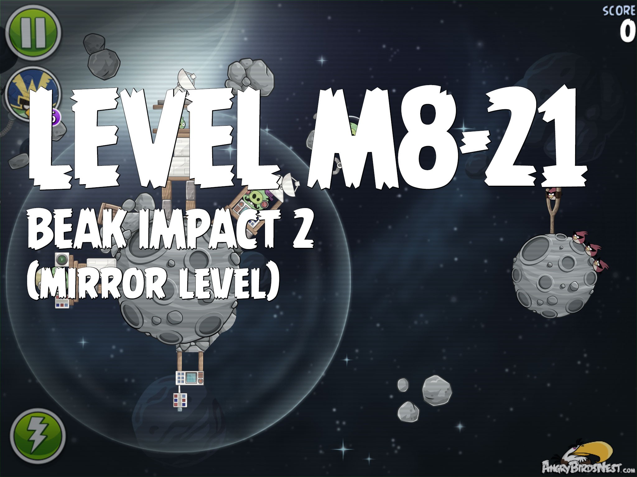 Angry Birds Space Beak Impact 2 Level M8-21