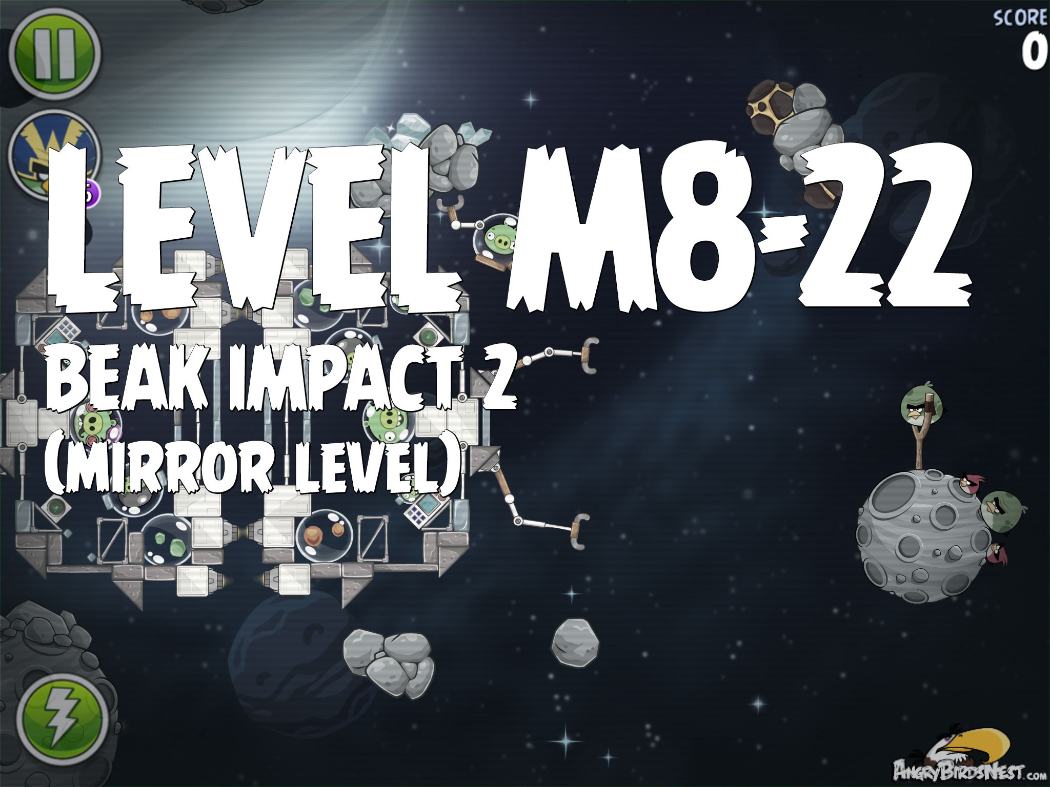 Angry Birds Space Beak Impact 2 Level M8-22