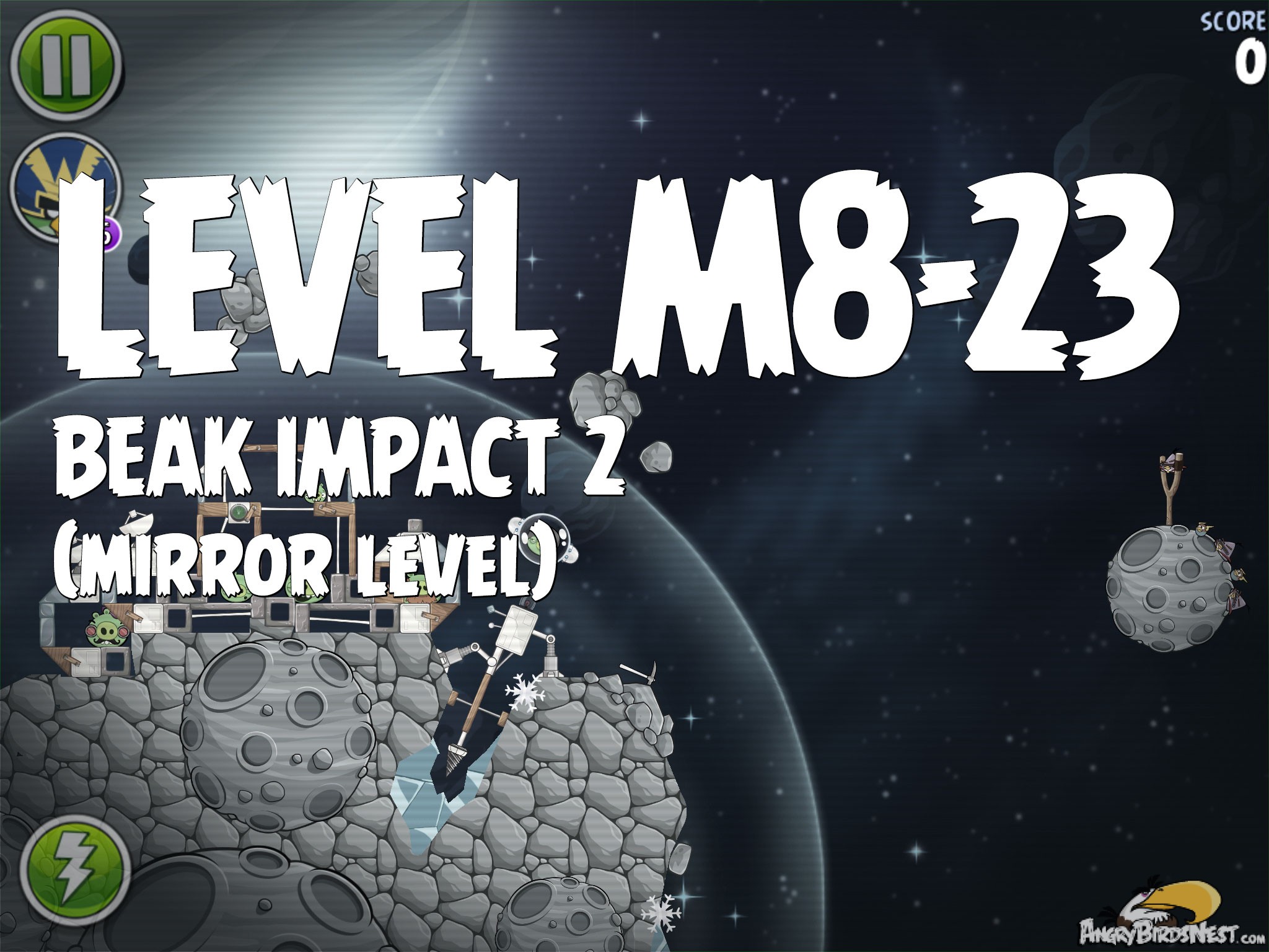 Angry Birds Space Beak Impact 2 Level M8-23
