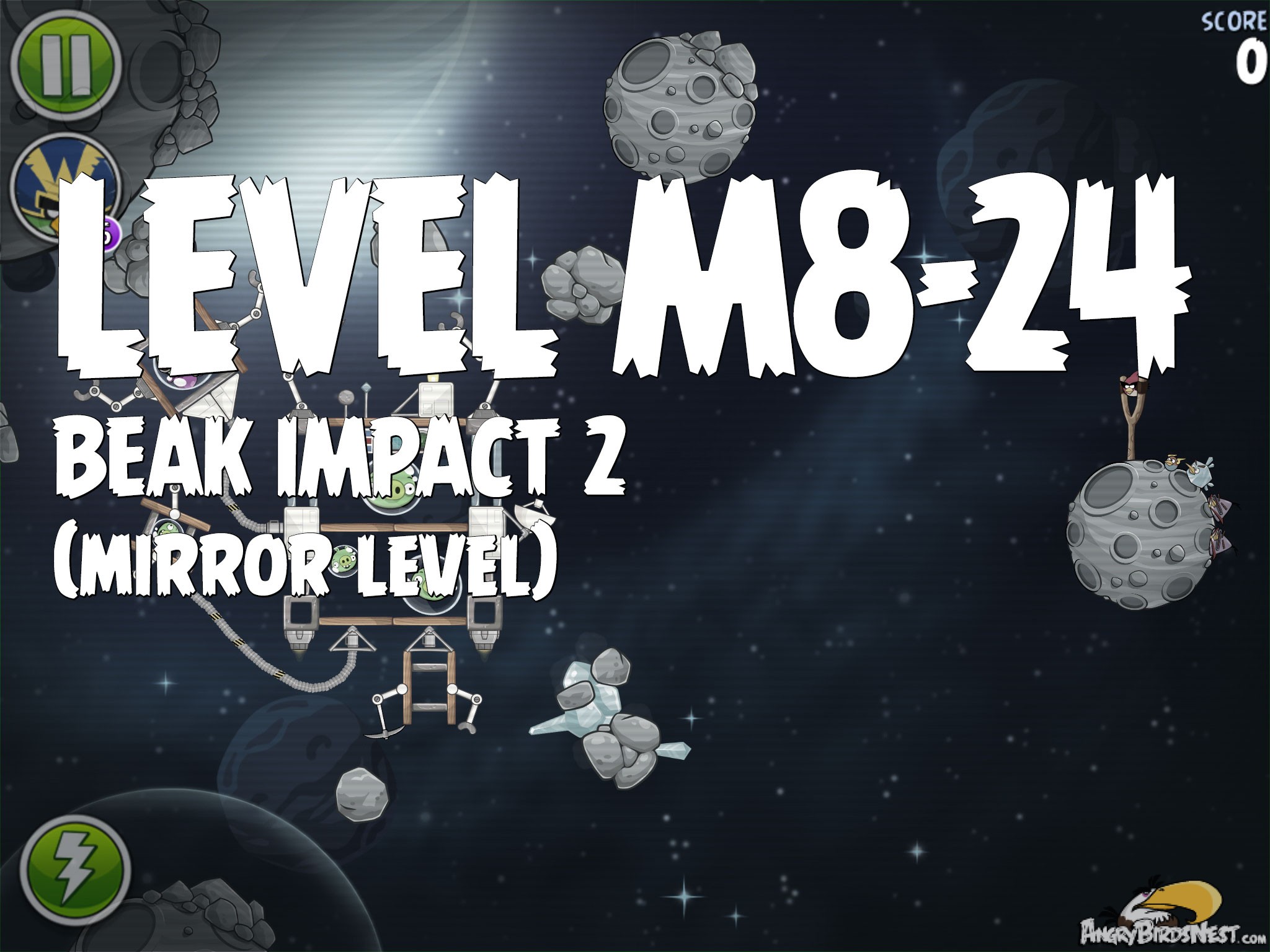 Angry Birds Space Beak Impact 2 Level M8-24