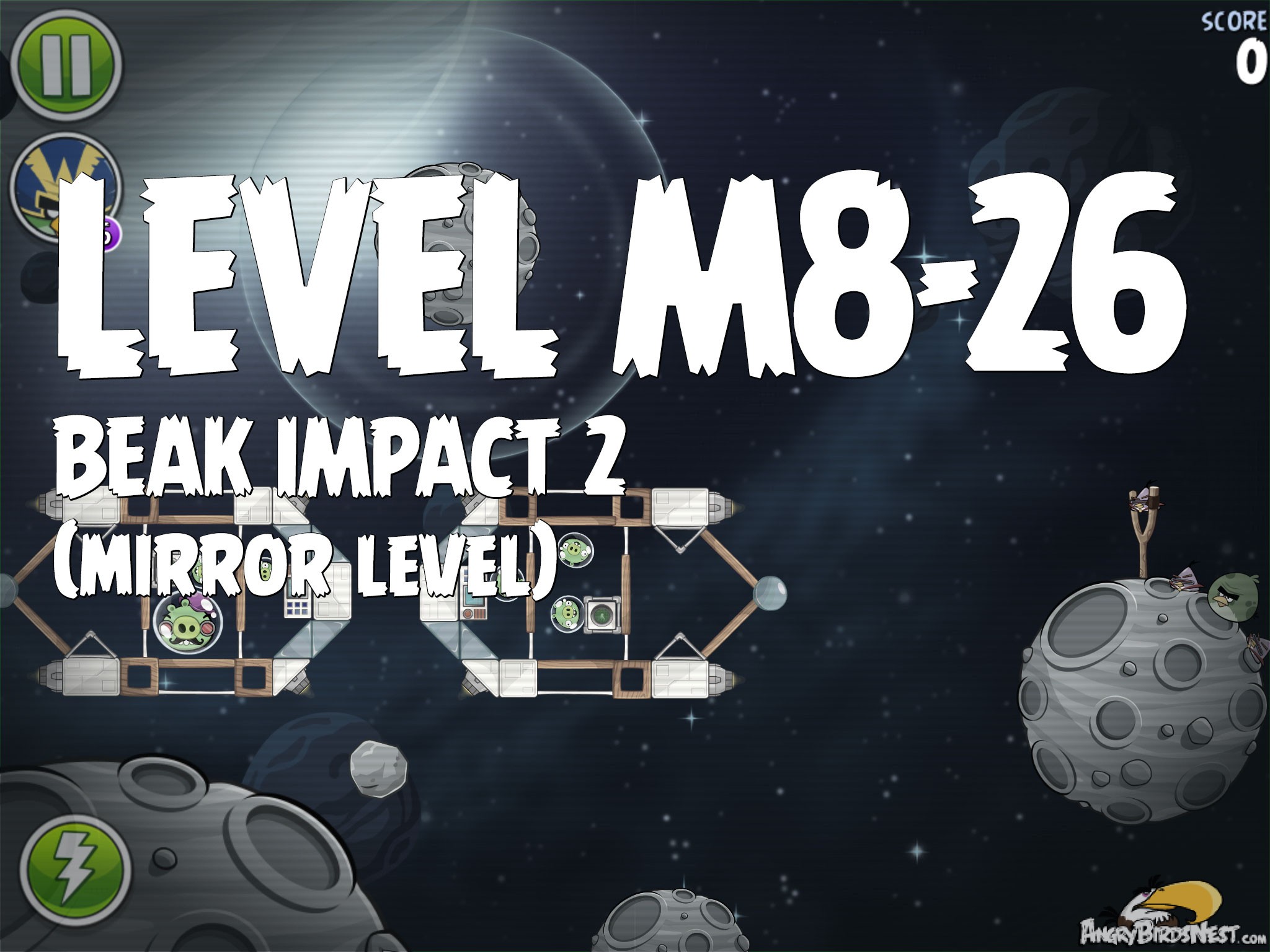 Angry Birds Space Beak Impact 2 Level M8-26