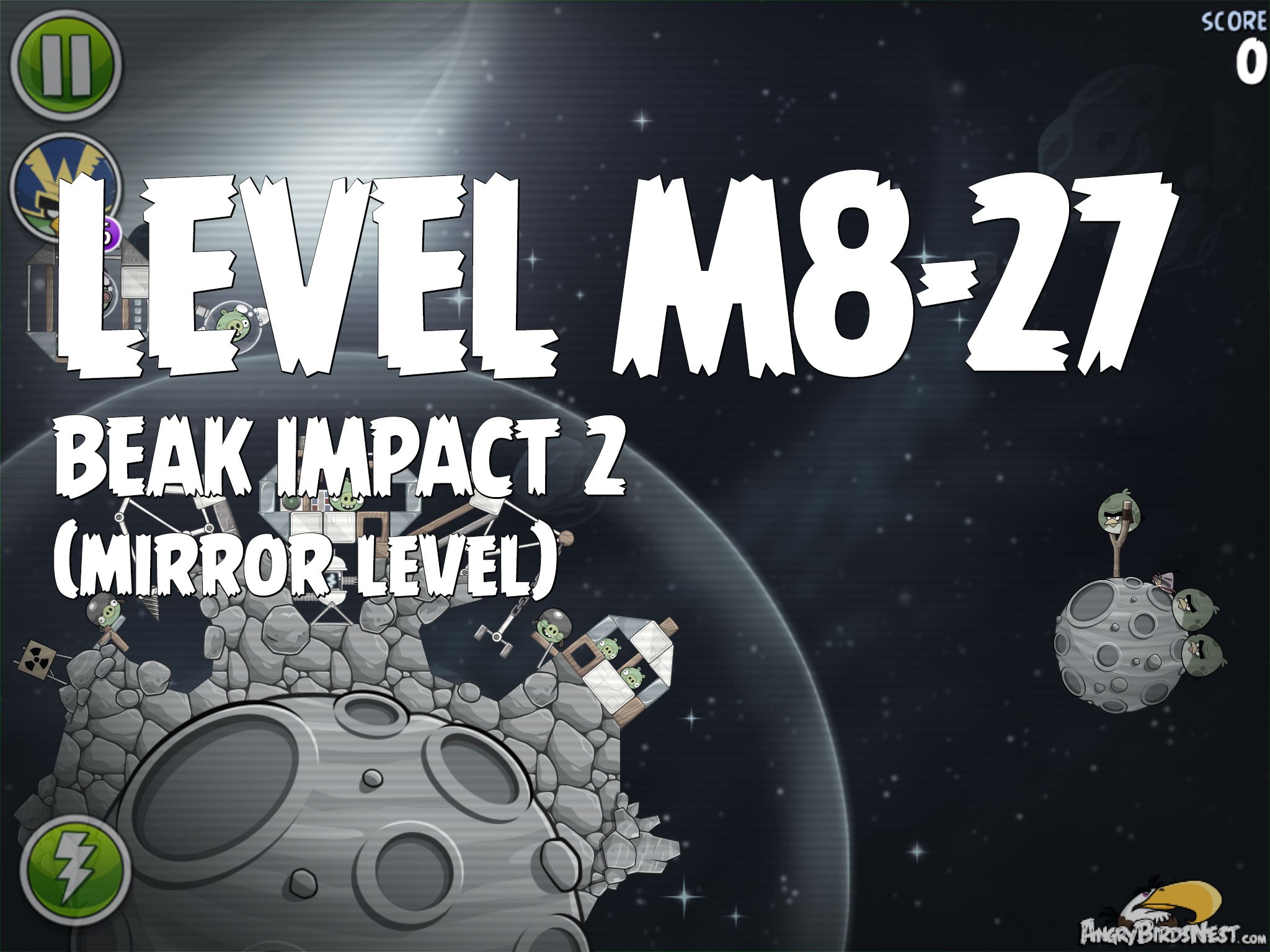 Angry Birds Space Beak Impact 2 Level M8-27