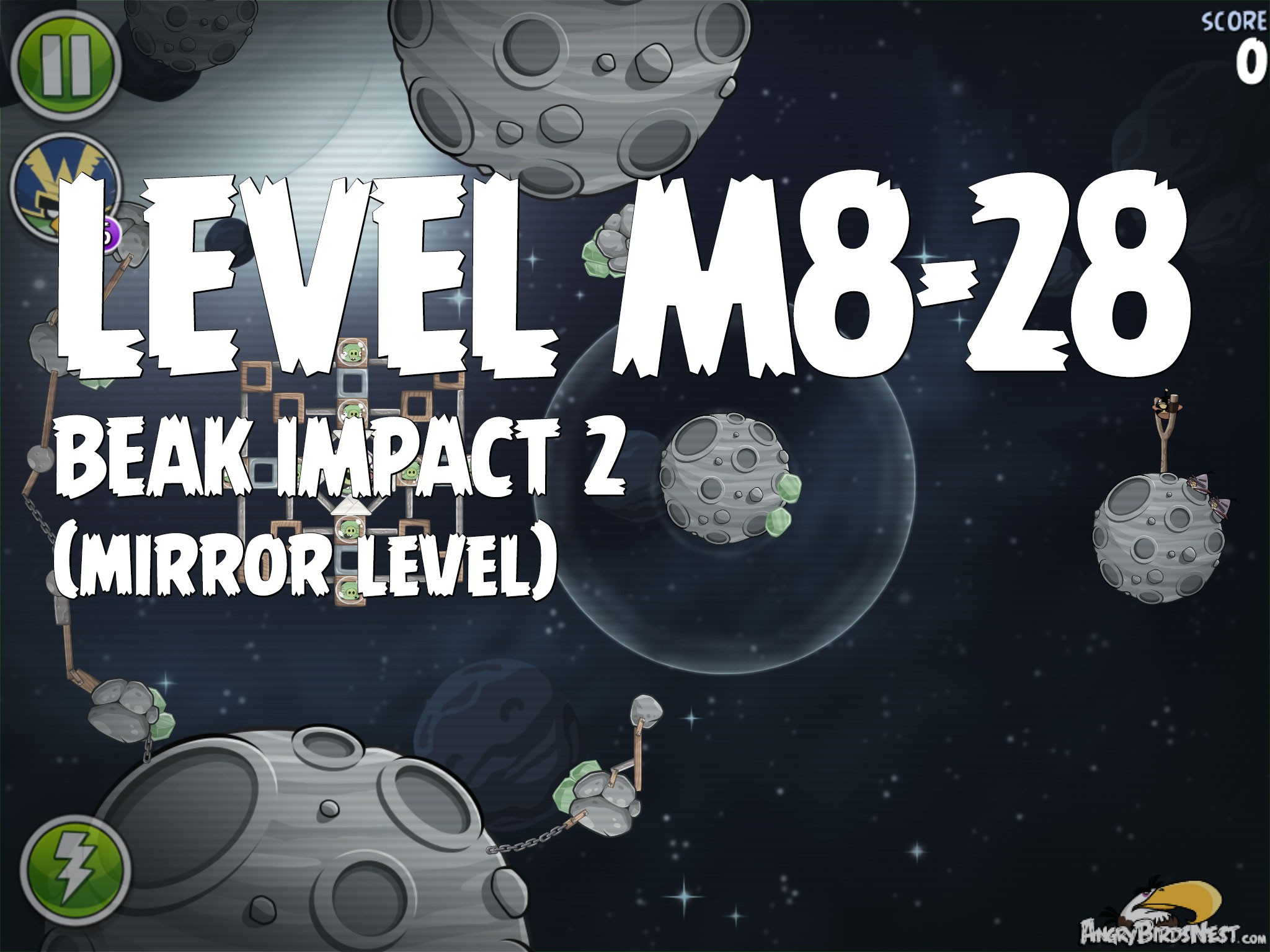 Angry Birds Space Beak Impact 2 Level M8-28