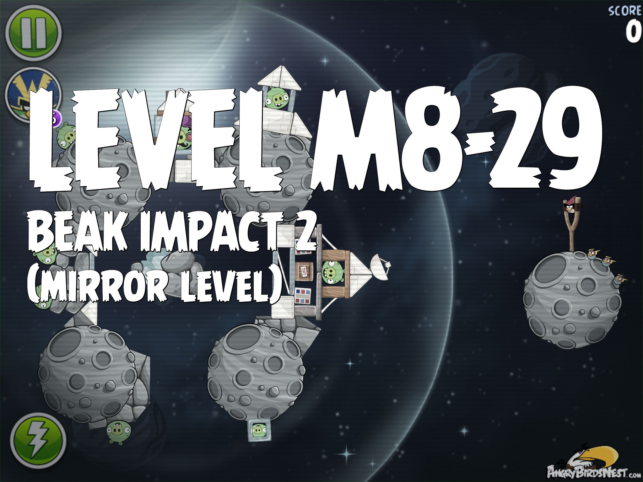 Angry Birds Space Beak Impact 2 Level M8-29