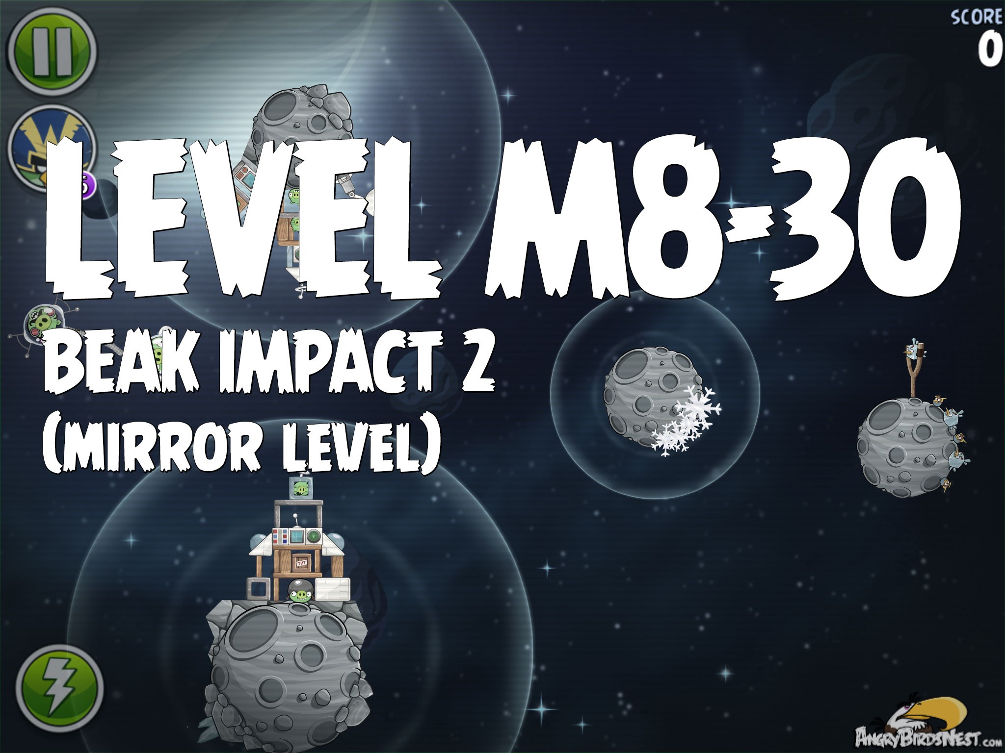 Angry Birds Space Beak Impact 2 Level M8-30