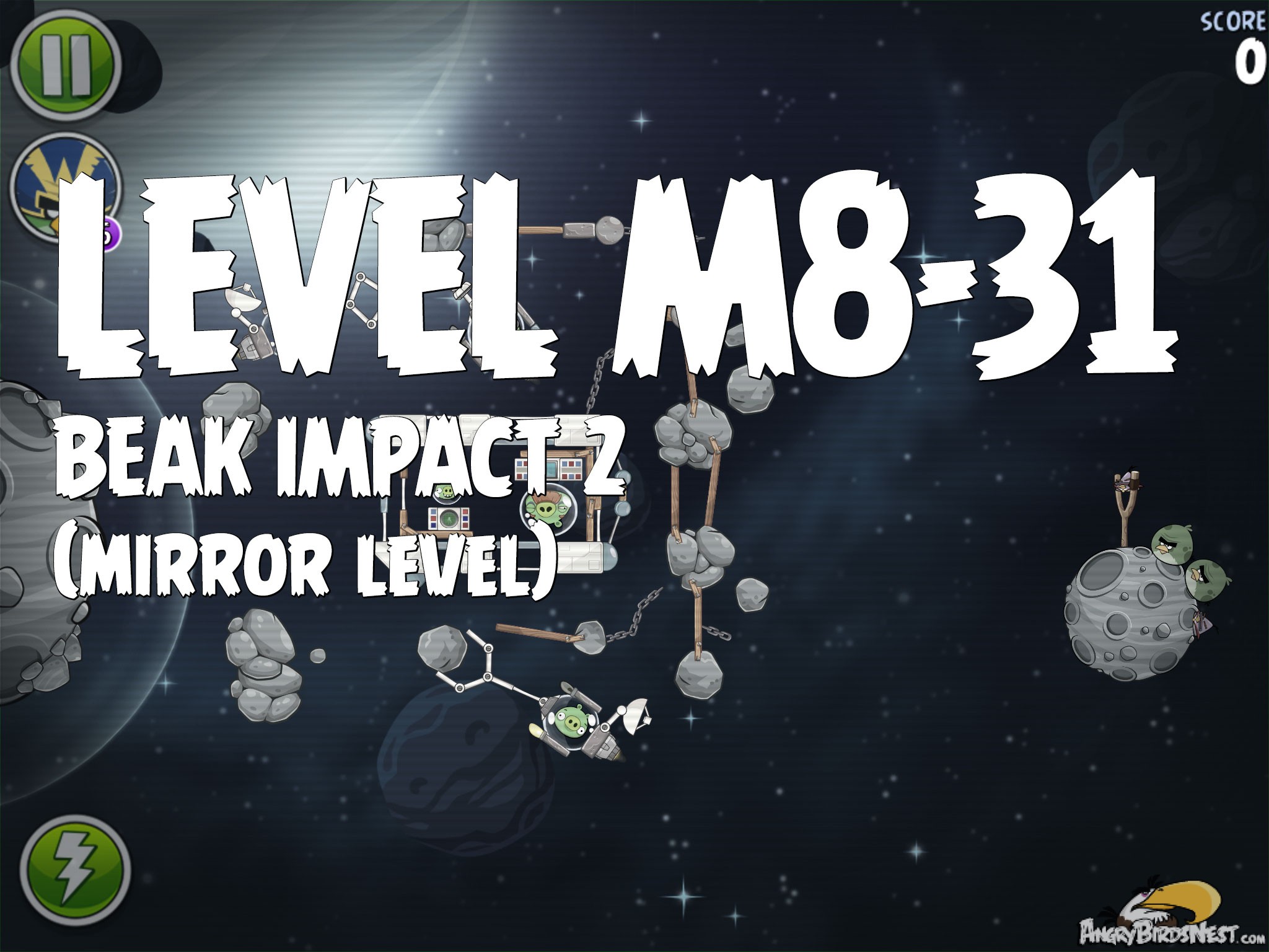Angry Birds Space Beak Impact 2 Level M8-31