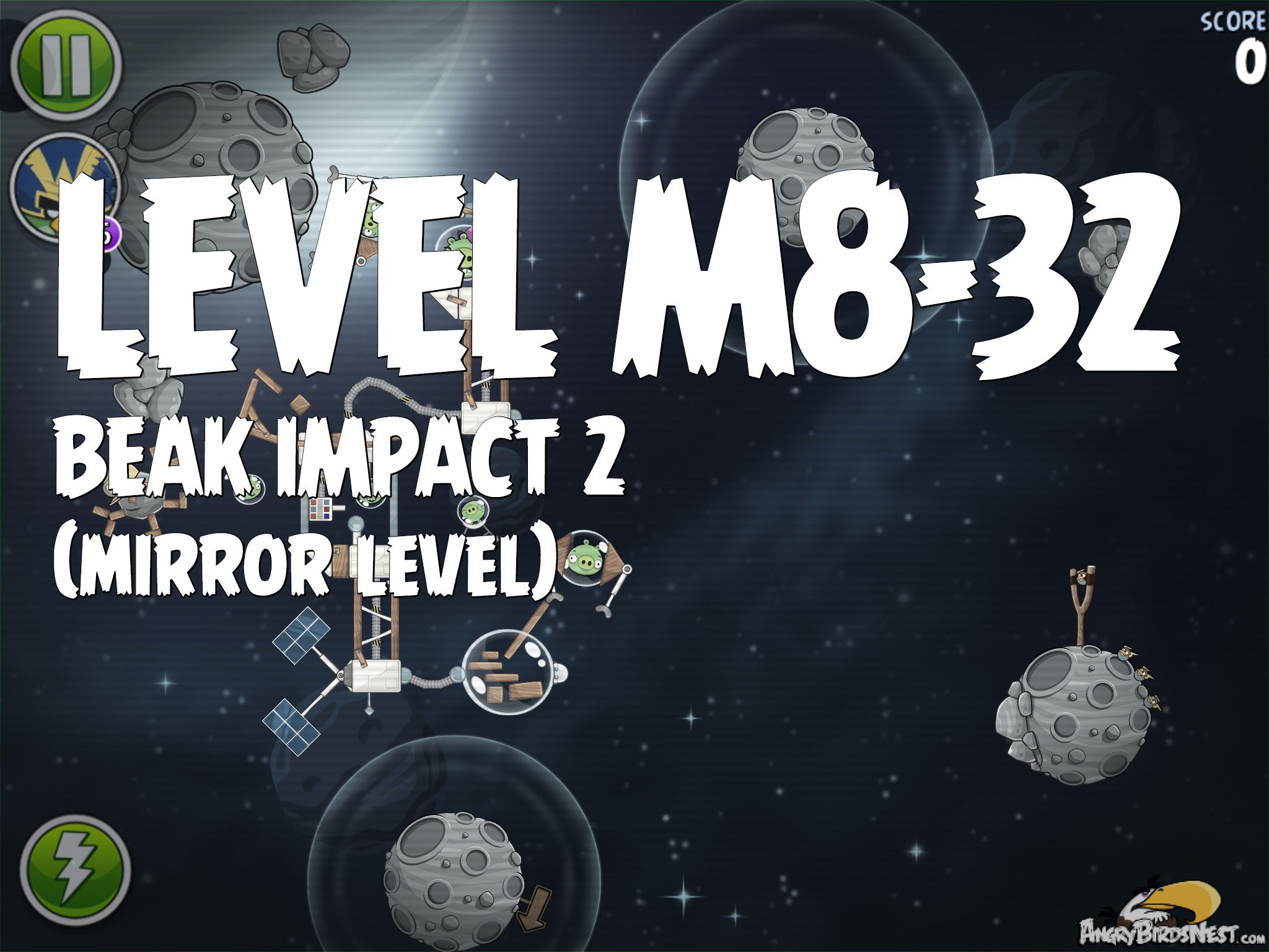Angry Birds Space Beak Impact 2 Level M8-32