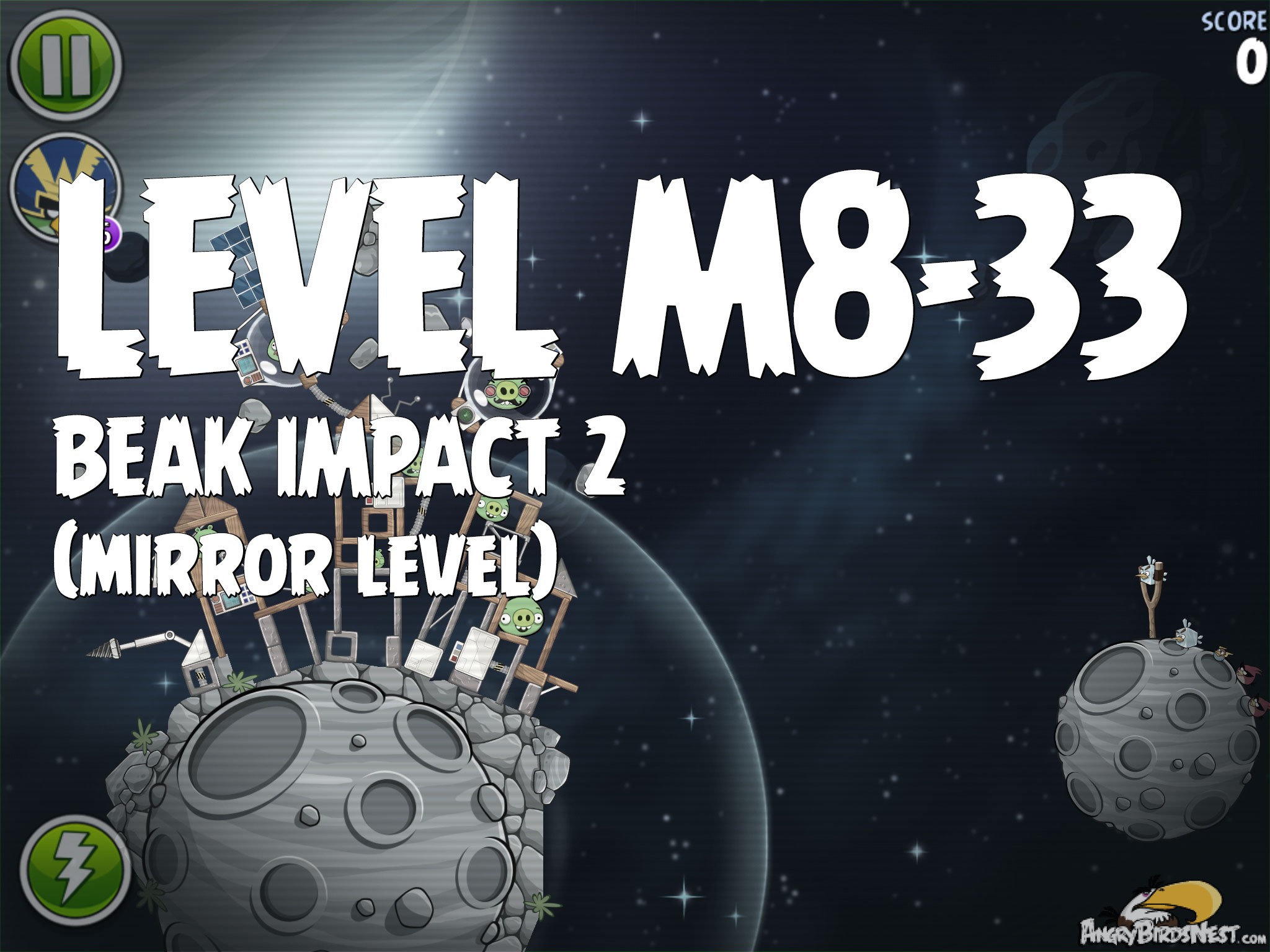 Angry Birds Space Beak Impact 2 Level M8-33