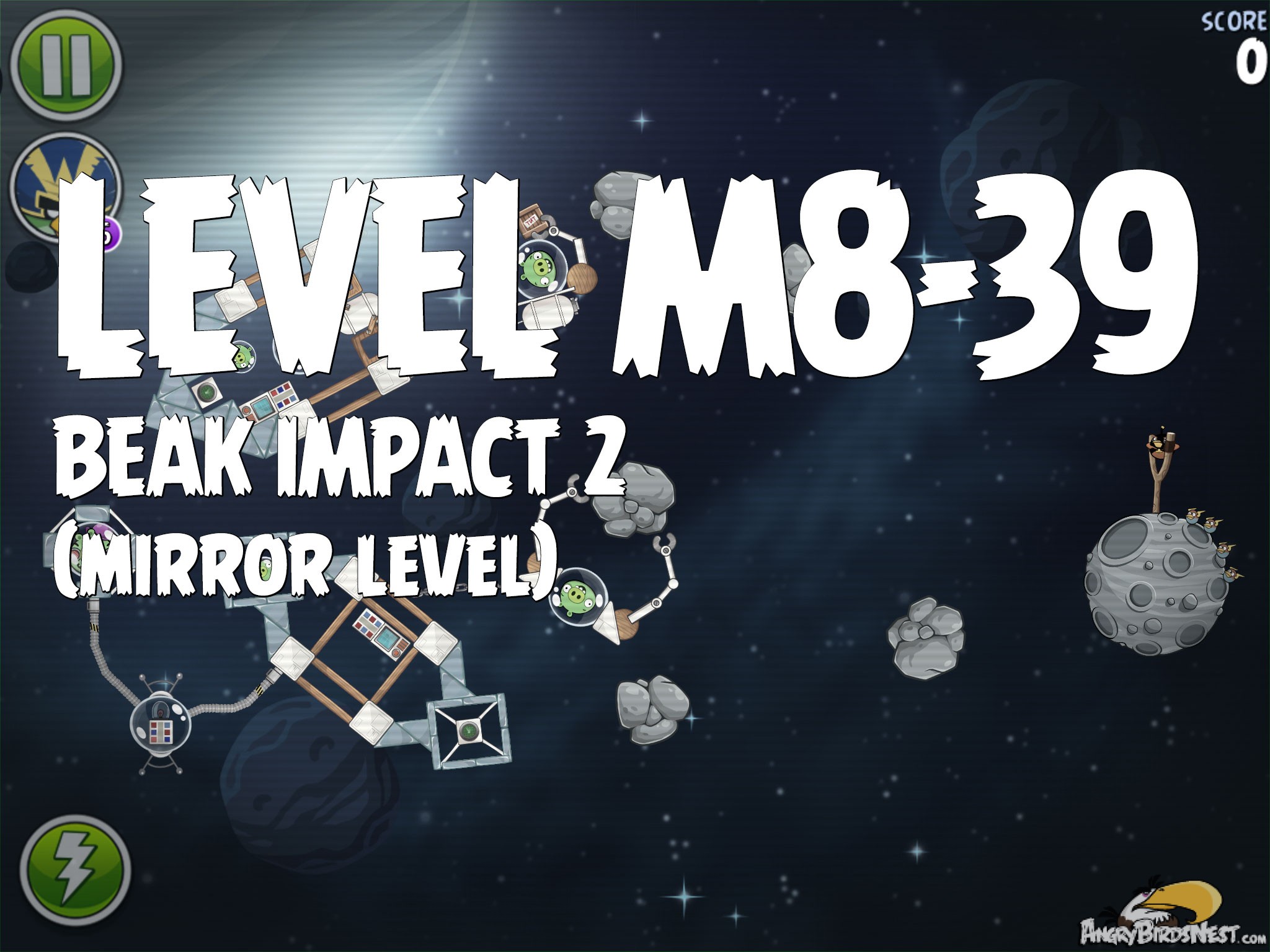Angry Birds Space Beak Impact 2 Level M8-39
