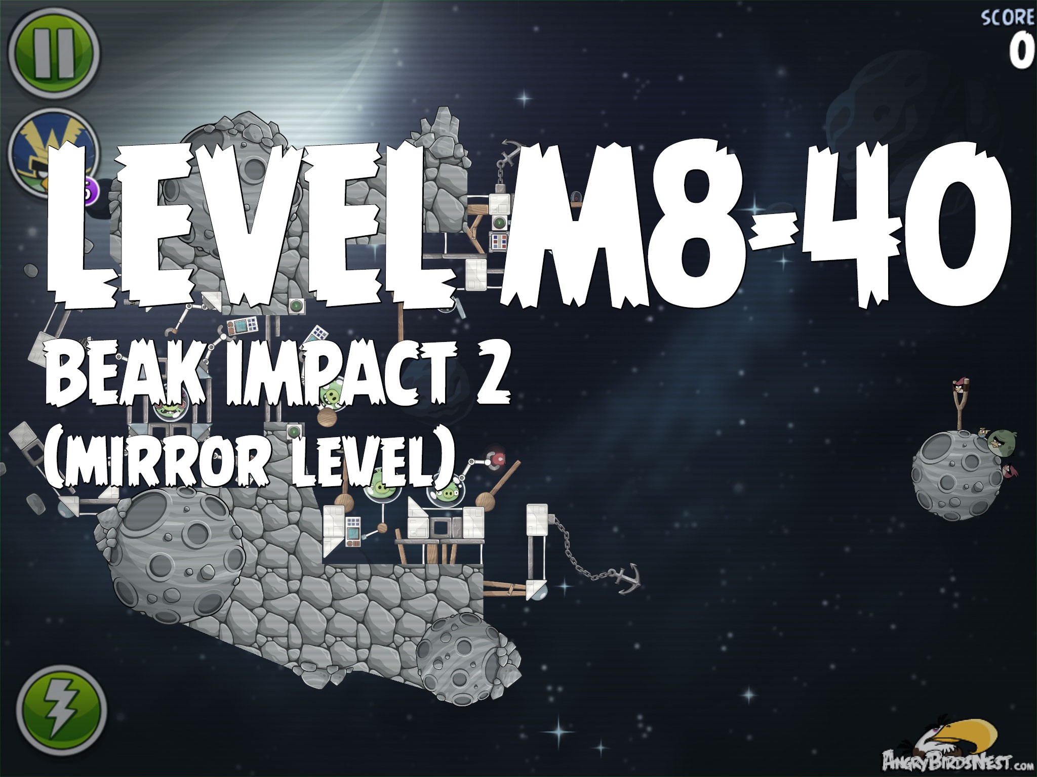 Angry Birds Space Beak Impact 2 Level M8-40