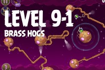 Angry Birds Space Brass Hogs Level 9-1 Walkthrough