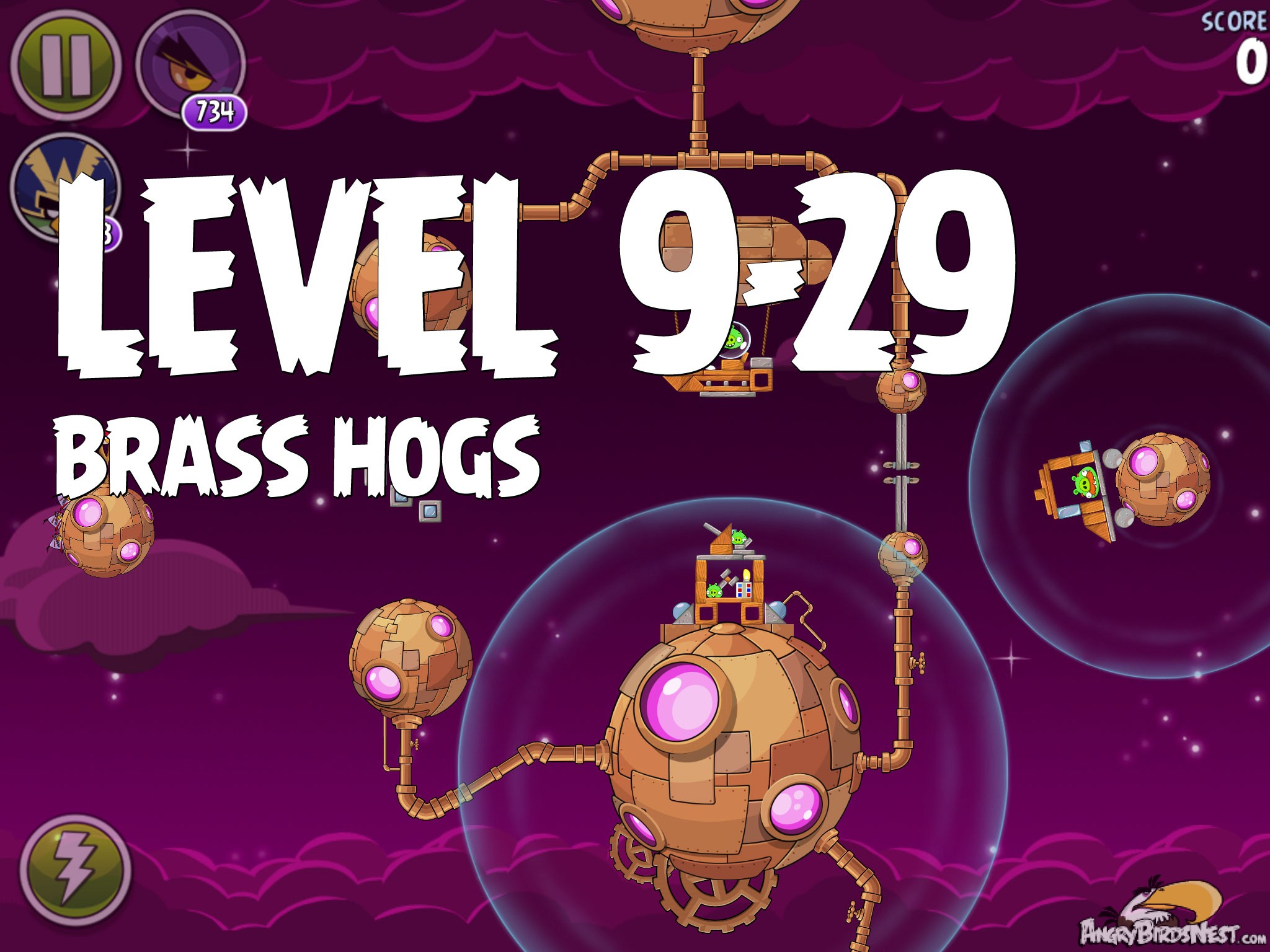 Angry Birds Space Brass Hogs Level 9-29