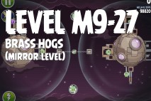Angry Birds Space Brass Hogs Mirror Level M9-27 Walkthrough